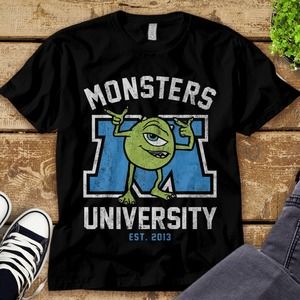 Disney Monsters University Mike Graphic Unisex Tee Adult T-shirt Kid Shirt